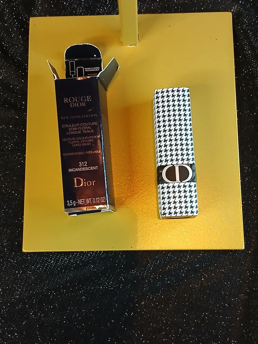 Dior Houndstooth Limited Edition Lipstick - #312 Incandescent Shade 3.5g/.12oz